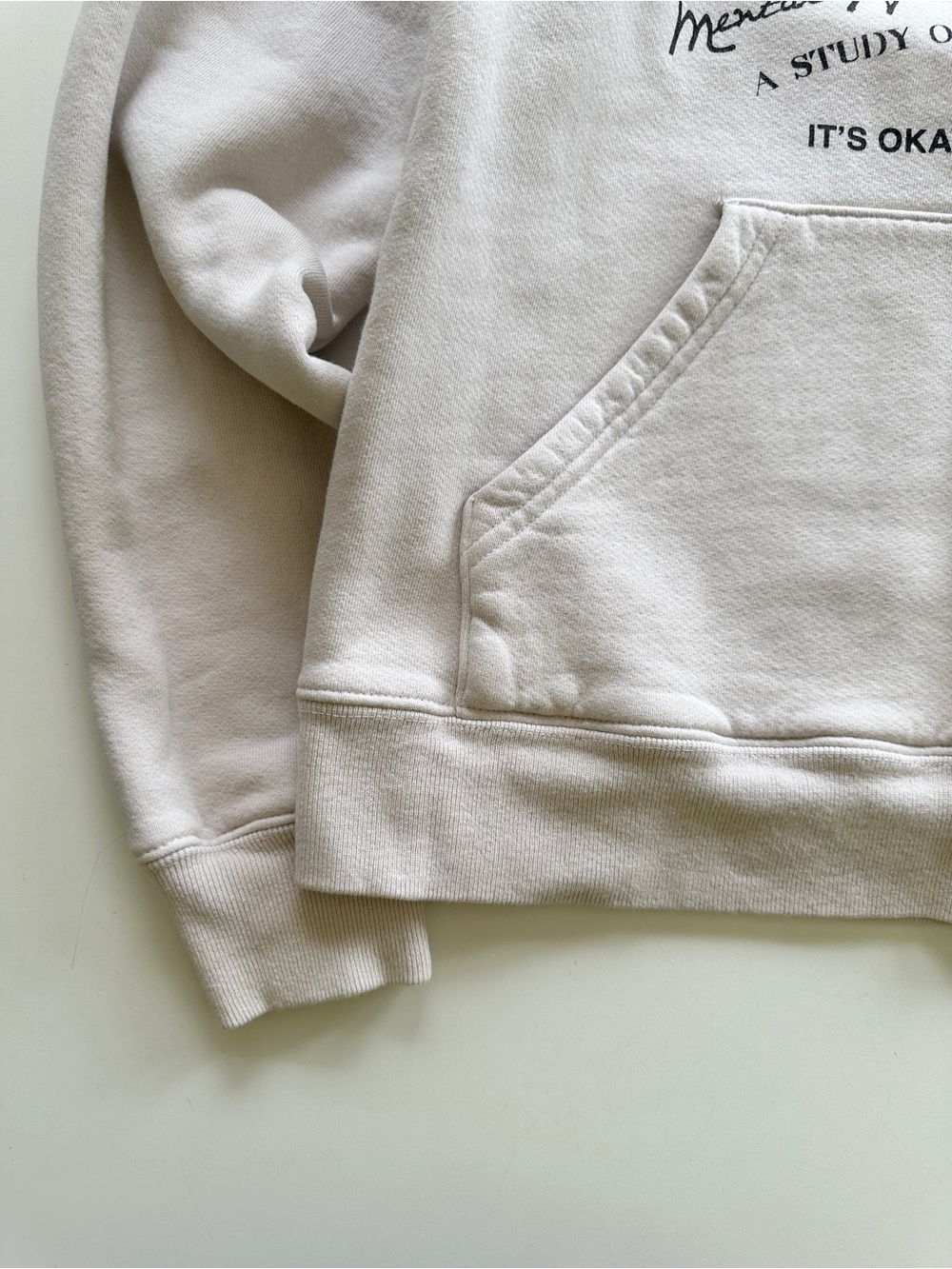 Rare MADHAPPY Jed Foundation Mental Capacity Rainbow Heritage Beige Hoodie XS - Picture 5 of 14